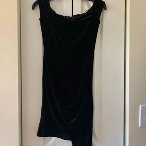 black velvet mini dress